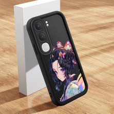 HONTINGA Vıvo Y31 5g ile Uyumlu Kılıfı Düşüme Önleyici Basitlik Anti Düşme Kamera Korumali Şirin Kedi Güzel Kadın Siyah Desen Yumuşak Silikon Telefon Kılıfı Kadın ve Erkek Için Uygundur K2-0070