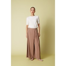 Nisan Triko Beli Lastikli Pareo Pantolon