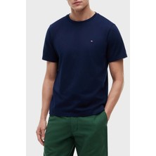 Tommy Hilfiger % 100 Pamuk Regular Fit Bisiklet Yaka T Shirt Erkek T Shirt MW0MW39995 Dcc