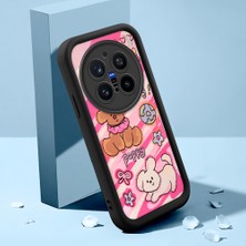HONTINGA Vivo X200 Pro ile Uyumlu Kılıfı Düşüme Önleyici Basitlik Anti Düşme Kamera Korumali Şirin Kedi Kedi Siyah Desen Yumuşak Silikon Telefon Kılıfı Kadın ve Erkek Için Uygundur K2-0073