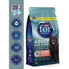 Flexi For Somonlu Yetişkin Köpek Maması 15 kg – Postbiyotik Destekli, Deri ve Tüy Sağlığı Destekli Kuru Köpek Maması