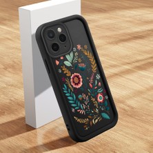 HONTINGA iPhone 11 Pro ile Uyumlu Kılıfı Düşüme Önleyici Basitlik Anti Düşme Kamera Korumali Şirin Kedi Çiçek Siyah Desen Yumuşak Silikon Telefon Kılıfı Kadın ve Erkek Için Uygundur K2-0068