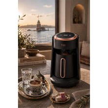 Oms Collection - Cafetura - 2 Parça 4 Kişilik Gurme Otomatik Kahve Makinesi ( 8800 - Siyah )