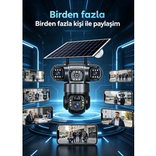 Dobest 3 Kamera  4g Sım Kart  Güneş Paneli  4K  20M Hareket Algılama  Gece Algılama Çok Kullanıcılı Paylaşım