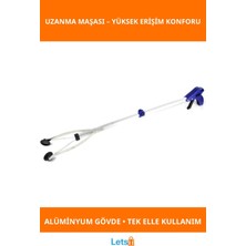 PremiumPort Katlanabilir Alüminyum Uzanma Maşası, Ergonomik ve Hafif Tasarım