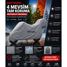 Yamaha X-Max 400 Iron Max Arka Çanta Uyumlu Branda Motosiklet Brandası Çadır Örtü