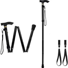 PremiumPort Katlanabilir Ayarlı Rahat Kullanımlı Yüksek Kaliteli Baston