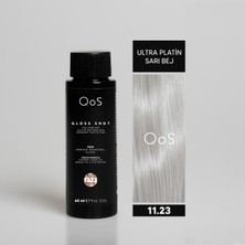 Qos Gloss Shot (Likit Jel Boya) 60 ml Extra Platın Blonde Beıge 11.23