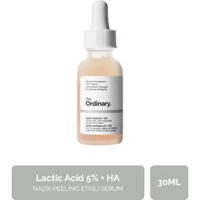 The Ordinary Lactic Acid 5% + HA 30ml.- Nazik Peeling Etkili Laktik Asit Serumu