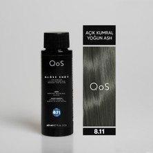 Qos Gloss Shot (Likit Jel Boya) 60 ml Lıght Blonde Ash Intense 8.11