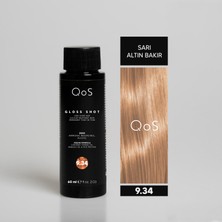Qos Gloss Shot (Likit Jel Boya) 60 ml Very Lıght Blonde Gold Copper 9.34