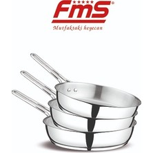 Fms Çelik 3lü Yağ Tava 16-18-20