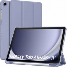 M.TK Moveteck Samsung Galaxy Tab A11 Plus/a9 Plus 11 Inç Uyumlu Kılıf Akıllı Smart Uyku Modlu Pen Kalem Bölmeli Standlı Kapak
