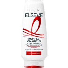 Elseve Saç Kremi 250 ml Komple Onarıcı 5 Yapılandırıcı Bakım 3 Adet