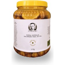 Ethem Bey Zeytinyağları Ethem Bey Salamura Yeşil Çizik Zeytin 1,5 kg