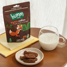 Humm Organic Organik Vegan Keçiboynuzlu ve Fındıklı Atıştırmalık 55 gr (4 Adet) Sağlıklı Enerji Kaynağı