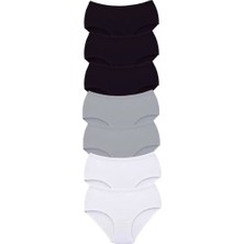 Bemy Store 7 Adet Tutku Kadın Yüksek Bel Bato Kalın Lastik Külot S16