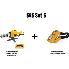Sgs Set-6 (Sgs Pprc Boru Kaynak Makinası 1300 Watt (Klasik) SGS343+SGS Pprc Boru Makası / Class 42 / Manual SGS1010)