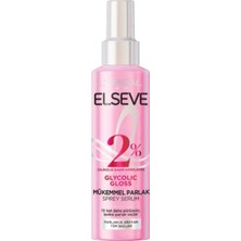Elseve Glycolic Gloss Mükemmel Parlaklık Veren Saç Bakım Sprey Serumu 150ML 3 Adet