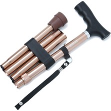 PremiumPort Katlanabilir Bronz Baston, Şık ve Hafif Tasarım, Pratik Kullanım