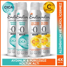 Emotion Serum Boost Koltuk Altı Hassasiyetine&kararmasına Karşı Etkili Deodorant 4X150 ml %0 Alüminyum&alkol