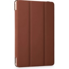 Bigelal Galaxy Tab A9 Kılıf Tablet Smart Kılıf - Kahverengi