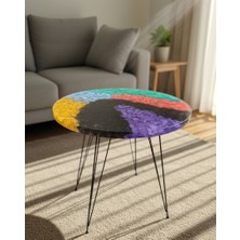 Renklerin Dansı: Modern Terrazzo Epoksi Sehpa