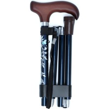 PremiumPort Kifidis 606SAW Taşlı Katlanır Baston, Şık ve Pratik Tasarım