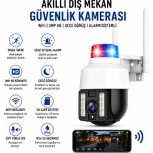 Lisa Butik Çakarlı 8mp 4K Speed Dome Kablosuz Dış Mekan Kamera CMR21