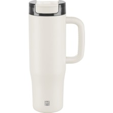 Zwilling Zwıllıng Thermo Plus Thermo Straw Tumbler, 900 Ml, Paslanmaz Çelik, Açık Bej