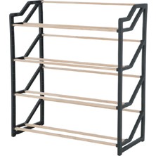 N-Wood Modüler Masif Ahşap Ayakkabılık Na-02 60X20X68 cm 2 Adet