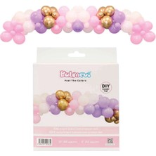 Balonevi Kız Balon Dekorasyon Seti 70'li 3 Adet