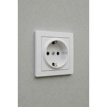 Alıç Duvar Prizi Topraklı 16A 240V Monofaze Iç Mekan Elektrik Prizi Standart Tip