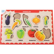 Ca Games Ahşap Sebzeler Eğitici Set (2 Adet)