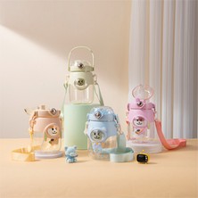 The Bottle Smile Ayıcık Plastik Matara 900 ml 5 Adet