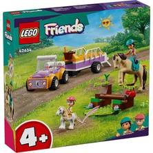 At ve Midilli Römorku 42634 - 4 Yaş ve Üzeri Çocuklar Için Liann ve Zoya Minifigür (3 Adet)
