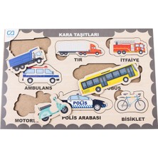 Ca Games Ahşap Kara Taşıtları Eğitici Set (3 Adet)