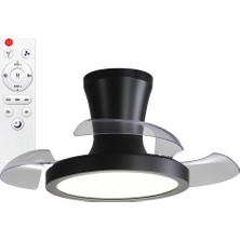 SeckinStore Helios Orion A- Orion B 72W Gizli Kanat Aydınlatmalı Uzaktan Kumandalı 3 Renk Fonksiyonlu Dekoratif Tavan Vantilatörü HS-9308 HS-9309