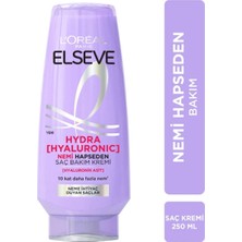 Elseve Hydra Hyaluronic Nemi Hapseden Saç Bakım Kremi 250 ml 3 Adet