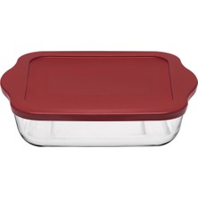 Borcam Paşabahçe Plastik Kapak Kare Tepsi 1950 cc 3 Adet