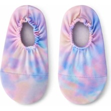 The Cloudish Shop Kız Çocuk Kaydırmaz Taban Deniz Ayakkabısı Havuz Patiği Batik Desenli
