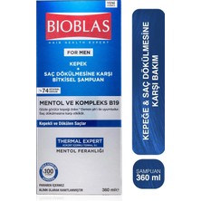 Bioblas Men Şampuan 360 ml Kepeğe ve Saç Dökülmesine Karşı Etkili 4 Adet