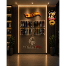 Masterpol Siyah 1/64 Ölçekli Kapaklı 49LU Koleksiyon Araba Rafı Araç Standı Die Cast Model Pleksi Akrilik