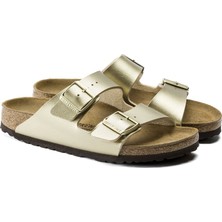 BIRKENSTOCK ARIZONA BF METALLIC ÇİFT BANTLI GOLD KADIN TERLİK 1016111