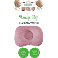 Özgürce Pembe Bebek Air Düz Kafa Yastığı, Organik Pamuklu Yumuşak Uyku Konforu