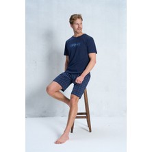 Over Sleep 2391 Erkek Şort Pijama Takım