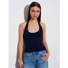 Dilvin 32726 Halter Yaka Top-K.lacivert