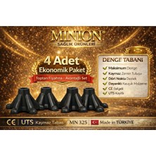 PremiumPort Kaymaz Vakumlu Baston Lastiği 4'lü Set, Güvenli ve Pratik Kullanım