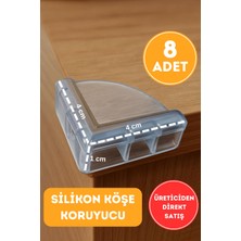 Özgürce 8'li Silikon Köşe Koruyucu Seti Güvenli ve Koruyucu Tasarım