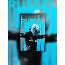 Tugo A4 Boyutunda Metal George Russel Tablosu